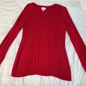Red Old Navy sweater